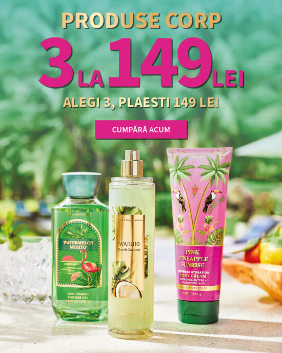 Bathandbodyworks 3 produse la 149 lei