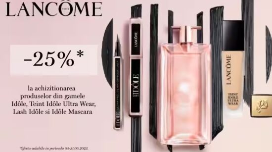 Sephora reducere Idole Lancome plus cadou 5 mini produse