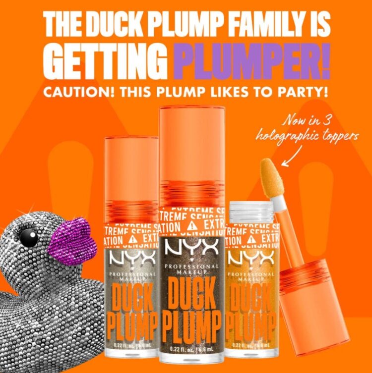 NYX Duck Plump High Pigment Lip Gloss Glitter Finish